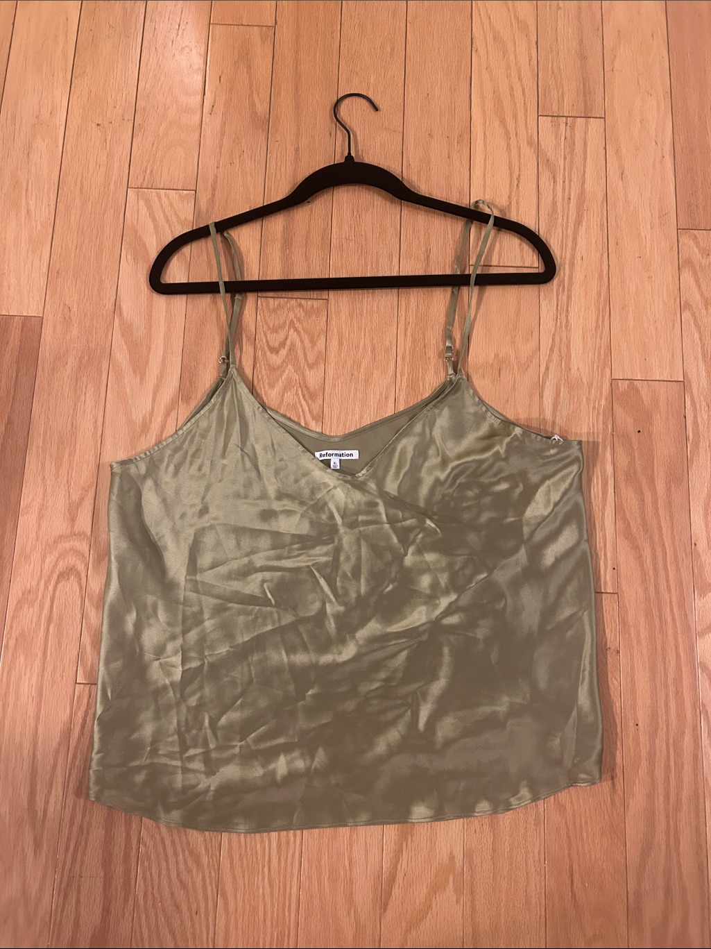 Reformation Teddy Silk Camisole 100% Silk Nwt